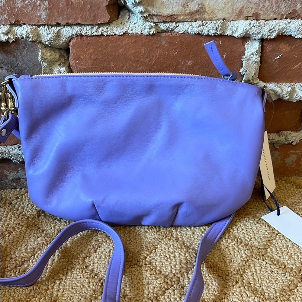 NWT Clare V Petit Violet Moyen Messenger Bag - Picture 7 of 10